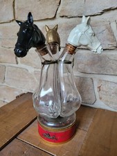 BOUTEILLE MUSICAL ANIMÉE ALCOOL TIERCÉ BOUCHON TÊTE CHEVAL VINTAGE  🐴
