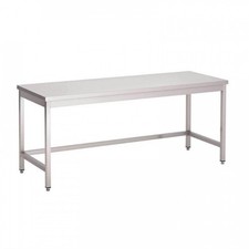 Table inox sans étagère