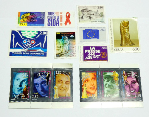 Lot timbres france - 14,