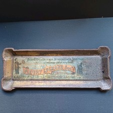 Ancien Ramasse Monnaie Publicitaire En Tôle Lithographiée Fleury Legrand A...