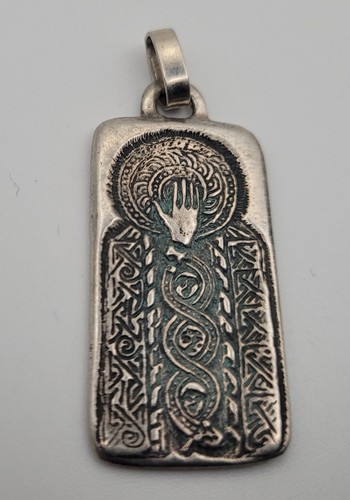 Pendentif argent massif - argent, style