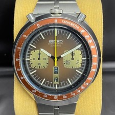 Rare Montre Homme Seiko Bullhead Chronograph Automatic 6138-0040 Cadran...