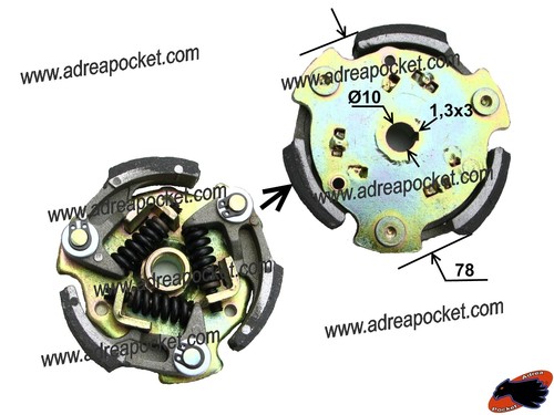 Embrayage doré pocket bike - doré,