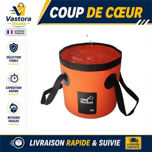 Seau pliable 12l portable - seau,