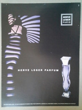Publicité parfum . Hervé Léger . Feuille de magazine