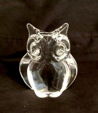 chouette en cristal daum france 8 Cm Haut Taille Prise Entre Les 2 Oreilles