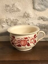 Ancien pot de chambre en faïence Moulin des loups, modèle Normand