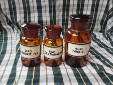  Lot anciens pots apothicaire