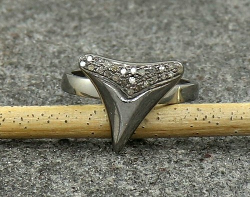 Requin dent bague - dent, diamant