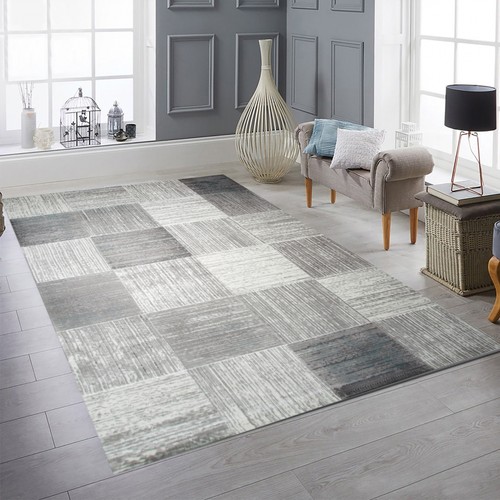Motif carreaux gris et - à,