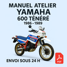 Manuel Atelier Yamaha 600 Teneré 1986-1989 Revue Technique Moto RMT CD PDF