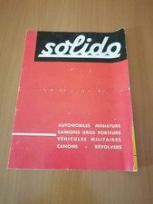 SOLIDO CATALOGUE 1964 AUTOMOBILES CAMIONS VÉHICULES MILITAIRES CANONS REVOLVERS