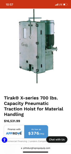 Tirak traction hoist came - , out