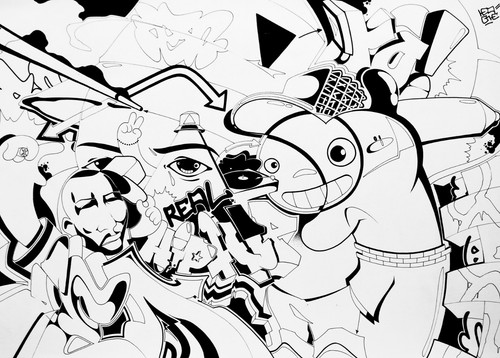 Iea one markers sur papier - one,