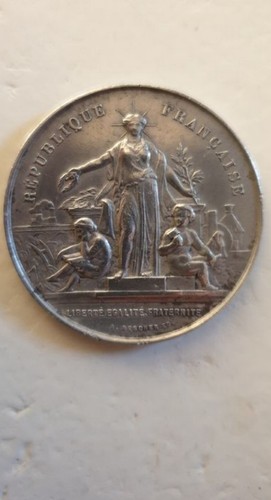 Médaille argent société - médaille,