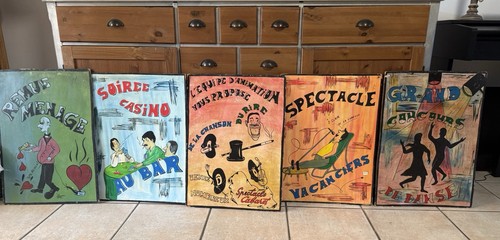 Tableaux vintage peints - , la