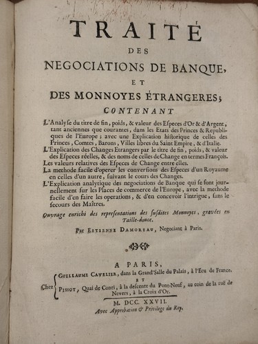Livre ancien 1727 traité - ancien,