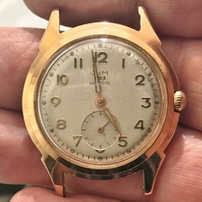 Montre mécanique plaqué or