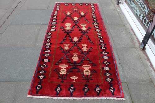 Tapis couloir vintage fait - vintage,