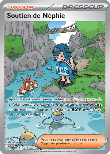 Carte pokémon soutien - pokémon, de
