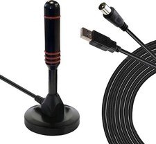 Antenne TV İntérieur Puissante, High Gain VHF-UVF-FM DVB-T2 Décodeur TNT HD