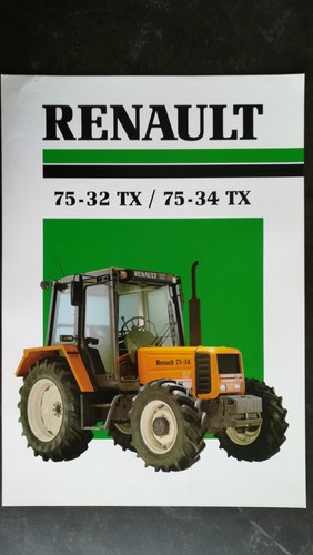 Brochure tracteur renault t - 75,