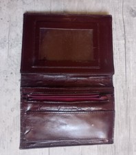 Porte feuille vintage cuir grenat bordeaux porte carte portefeuille