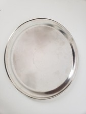 ANCIEN PLATEAU DE SERVICE ARGENTE GOMBAULT + Poinçon Orfèvre en Bon Etat.