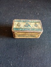 ANCIENNE PETITE BOITE PUBLICITAIRE CONFISERIE BETISES DE CAMBRAI L 8 H 3.5 P 5