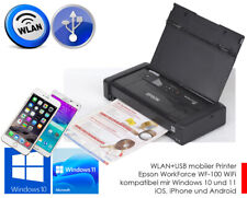 Portable Imprimante Epson WF-100W USB + WLAN Pour Windows 10 11 Android IPHONE