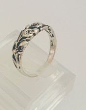 Bague argent massif à décor