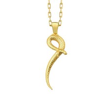 Pendentif serpent en argent