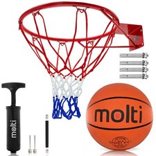 ensemble de basket-ball molti HangRing Ø37 cm avec balle et pompe à balle...