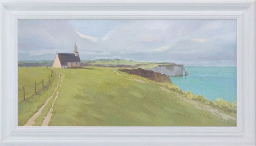 Original oil painting etretat - original,