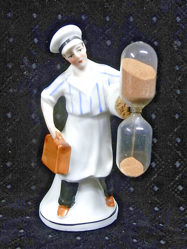 Ancien sablier statue - ancien,