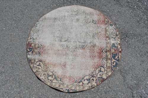 Tapis rond vintage - ,, turc