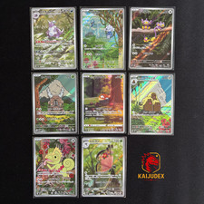 Lot 8 Cartes Pokémon AR Japonaises Thème Jungle Nature – Pack Original