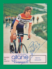 CYCLISME carte cycliste BENNY CEULEN équipe GITANE Campagnolo 1975 Signée