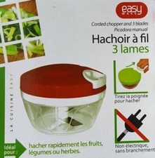 Hachoir à fil ,hachoir à ficelle 3 lames ,hache légumes ,herbes ou fruits, coupe