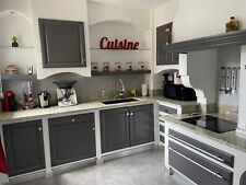 meubles de cuisine avec portes en chêne massif