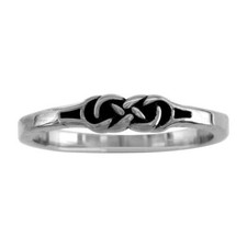 Thin Double Infinity Ring with