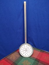 Vintage Metal Strain Skimmer With 17" Handle