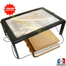 Loupe pour travaux de precision table lecture pliable à suspendre avec lampe led