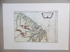 GUYANE française Côtes Carte