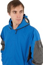 Hommes Extérieur Waterproof Pluie Veste Capuche Travail Manteau Lunettes Jkt