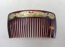 Superbe peigne à cheveux ancien en celluloid - 1930-40's ART DECO