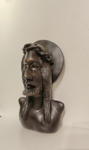 Sculpture visage christ - sculpture,