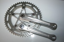 PEDALIER VELO COURSE STRONGLIGHT 105 BIS 52/42 FRANCE 14 X 125 1977 PEUGEOT PY10