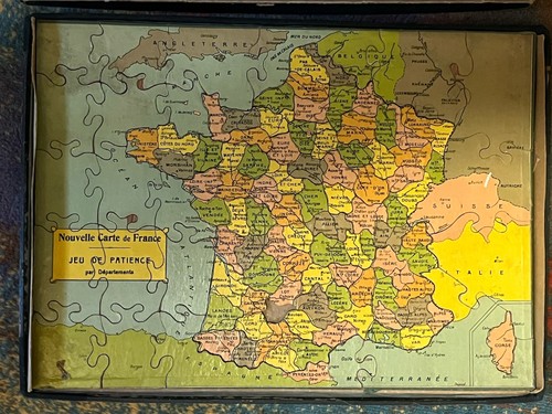 Ancien jeu atlas - jeu, geographique