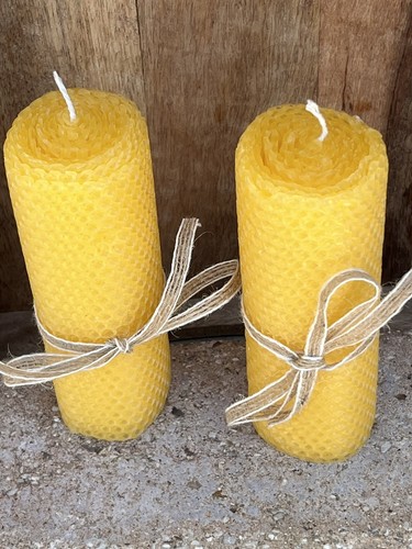 Lot bougies en cire - en,